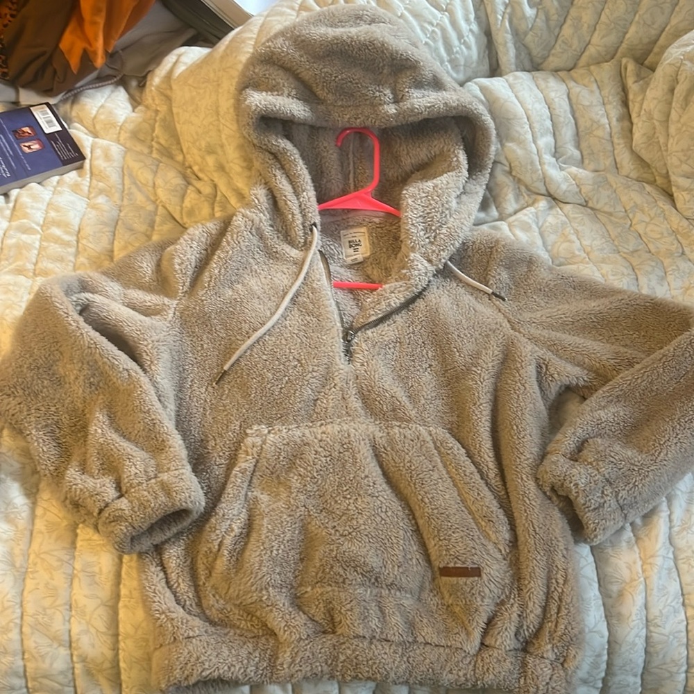 So soft warm teddy billabong hoodie